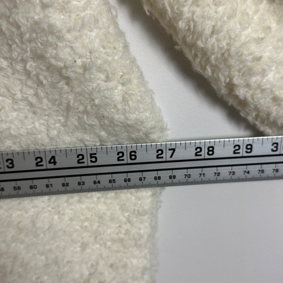 Free People Teddy Sweater Tunic Sugar Swirl White Womens Sz Large‎ Boho Knit NEW - Picture 12 of 14